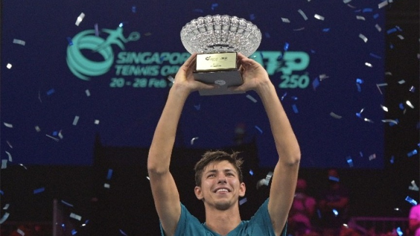 澳大利亚选手波佩林夺一路过关斩将 得新加坡网球公开赛男单冠军