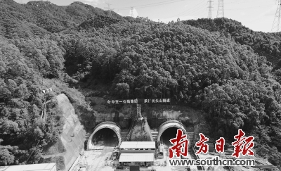 广连高速公路项目土建04标虎头山隧道实现双线贯通