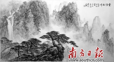 “河山闳廓——梁世雄中国画艺术展”在东莞开幕