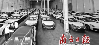 广州黄埔综合保税区首批127台“保税存储”的进口汽车完成“补芯”
