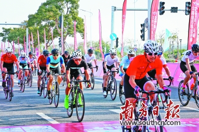 第十届金湾“航空新城杯”公路自行车公开赛在珠海金湾举行 