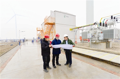 天津滨海新区海辛庄分散式风力发电项目准备送电！