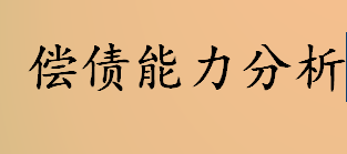 偿债能力分析有那几个方面？偿债能力分析指标是什么？