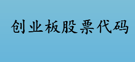 创业板股票代码是以几开头的？创业板的作用是什么？