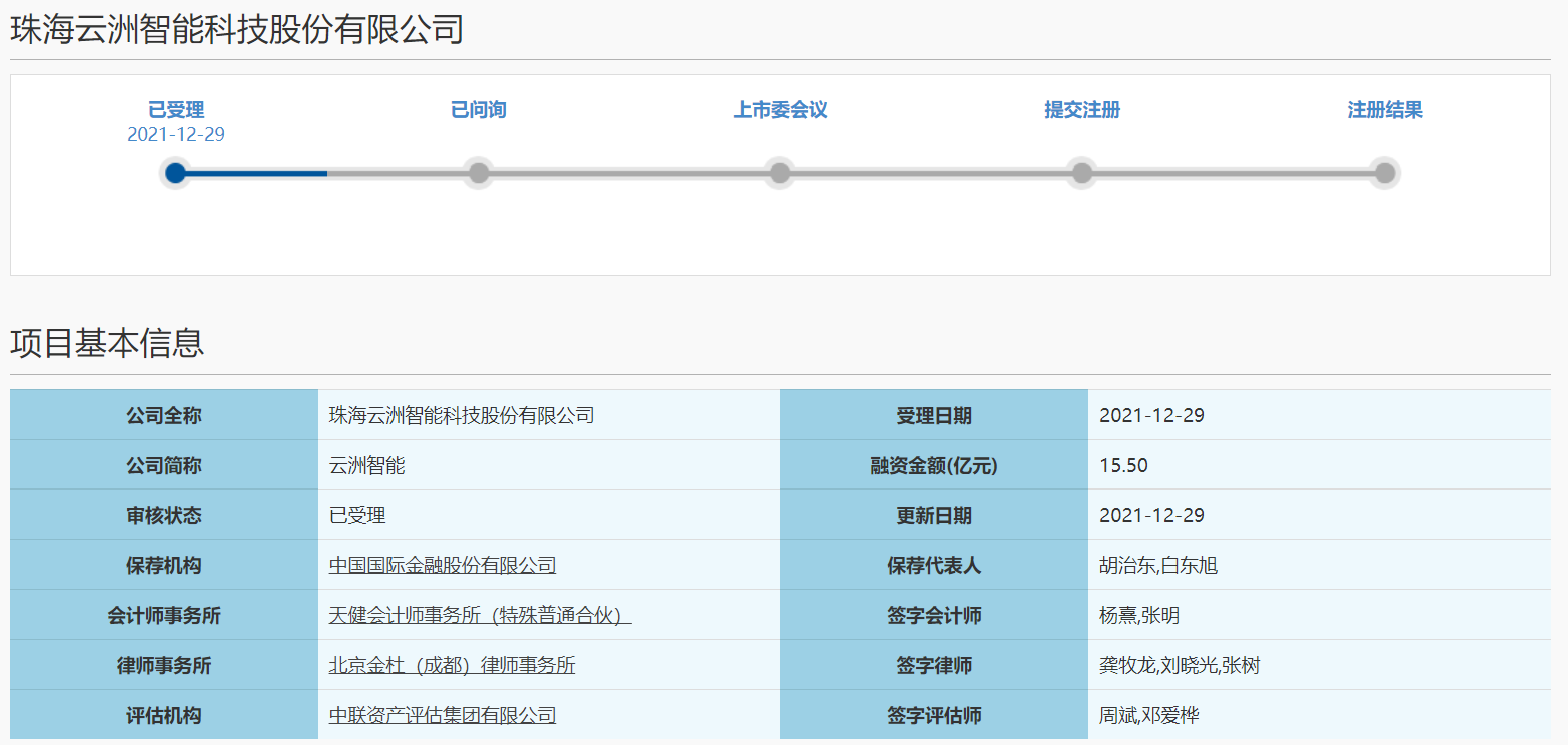 云洲智能科创板IPO获上交所受理 能否助力业绩亏损破局？