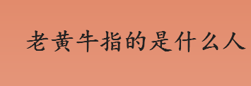 老黄牛指的是什么人？老黄牛精神的意义是什么