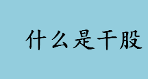 什么是干股？技术干股是什么？干股的表现形式有哪些？