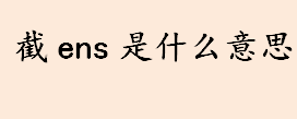 截ens是什么意思？截舱单申报系统的英文是什么？