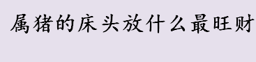 属猪的床头放什么最旺财 属猪的床头摆放玉器最旺财吗