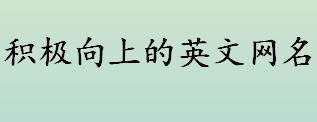 Roselife(做英文网名怎么样 积极向上的英文网名阳光励志汇总