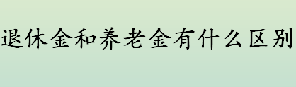 退休金和养老金有哪些区别？退休金和养老金缴费形式介绍