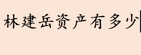 林建岳是谁 林建岳资产有多少  