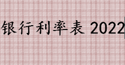 银行利率表2022 四大行住房贷款利率是多少 房贷利率每年都会变吗