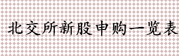 新股申购条件有哪些？同辉信息申购代码是多少？北交所新股申购一览表 