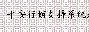 平安行销支持系统怎么登陆 平安行销支持管理系统官方指南