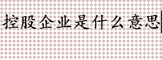 控股企业是什么意思？混合控股公司和纯粹控股公司一有啥区别？