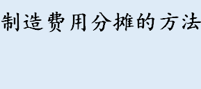 制造费用分摊的方法有哪些 制造费用分配会计分录怎么写 