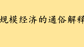 什么是自然垄断？经济学自然垄断名词解释 规模经济通俗解释 