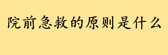 院前急救原则是什么有哪些 院前医疗急救指挥调度的工作原则介绍