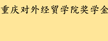 重庆对外经贸学院奖学金设置情况多少钱 重庆对外经贸学院地址在哪里 