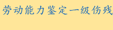 劳动能力鉴定一级伤残标准是什么 职业性肝血管肉瘤属于几级伤残