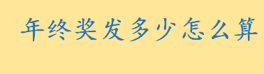 年终奖发多少怎么算 工资总额包括哪些部分分别介绍 