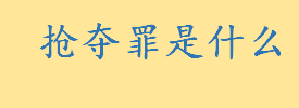 抢夺罪是什么量刑标准是啥 刑法第二百六十七条的规定是怎样的