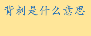 背刺是什么意思有几层含义 世界背刺了愚者先生是什么梗