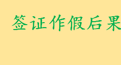 签证作假后果是什么有何影响 出国结婚如何申办签证