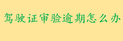 驾驶证审验逾期怎么办会罚款吗？驾驶证年审期限是多久？