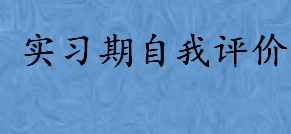 实习期自我评价从哪几方面写 实习期自我评价怎么写范文示例 